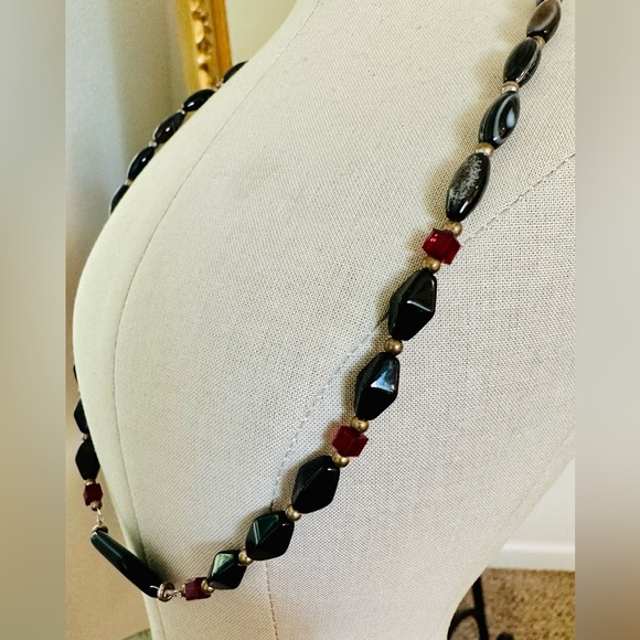 Vintage Semiprecious stone Necklace - Picture 3 of 16